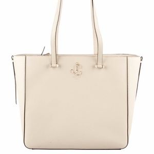 NWT Jimmy Choo JC Tote Light Grainy Leather LAMB RETAIL $1,200